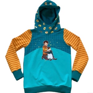 Schule der magischen Tiere Hoodie aus Jersey Jo und Juri Pullover in Wunschgrösse bis Gr. 140 Bild 1