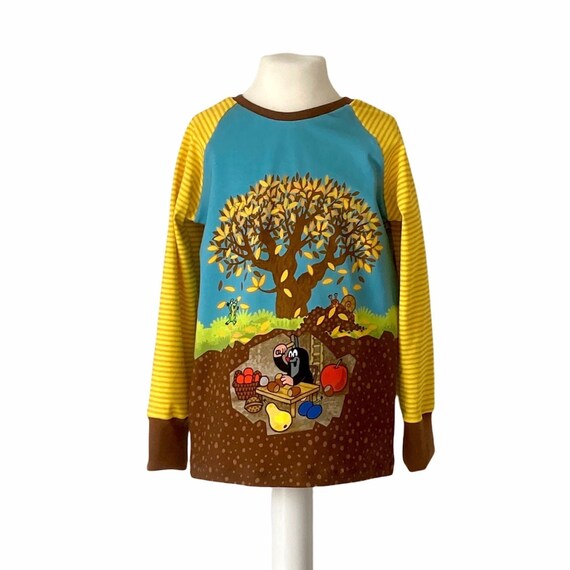 Der kleine Maulwurf Shirt in Wunschgröße bis 122 aus Jersey Herbst