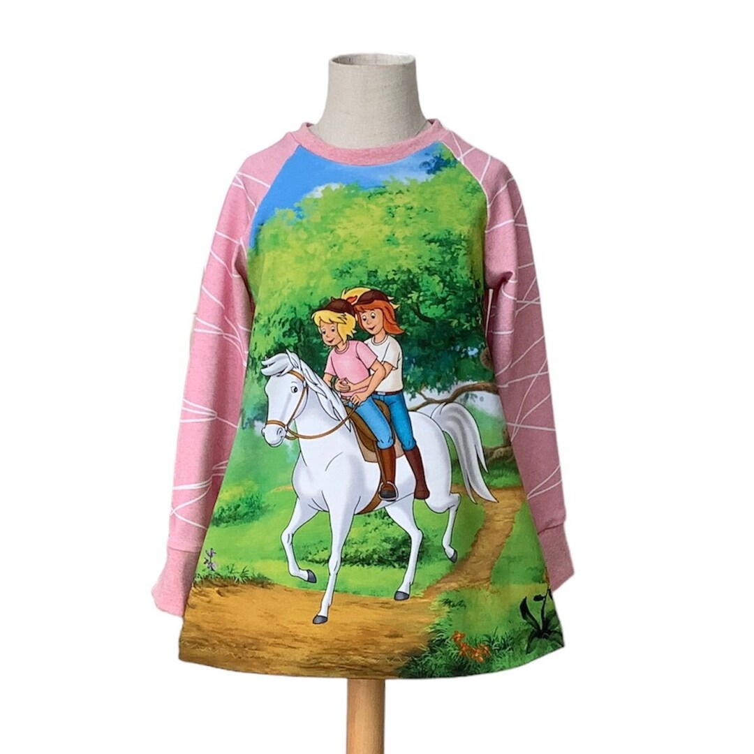 Bibi und Tina Tunika Shirt Jersey in Wunschgröße bis 116