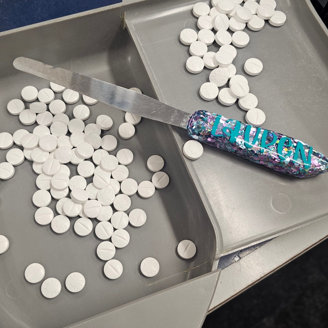 Custom Pharmacy Pill Counting Spatula Personalized Etsy