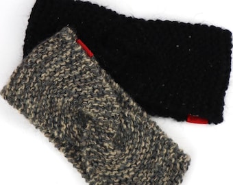 Knitted wool headband winter, gifts for women