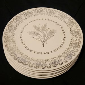 Wheat Decorative Plate Vintage Farmhouse Decor Ceramic Dish Gift