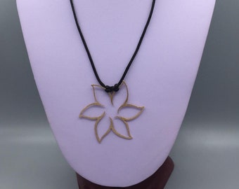 Pure and Simple, Lotus Flower Copper Necklace