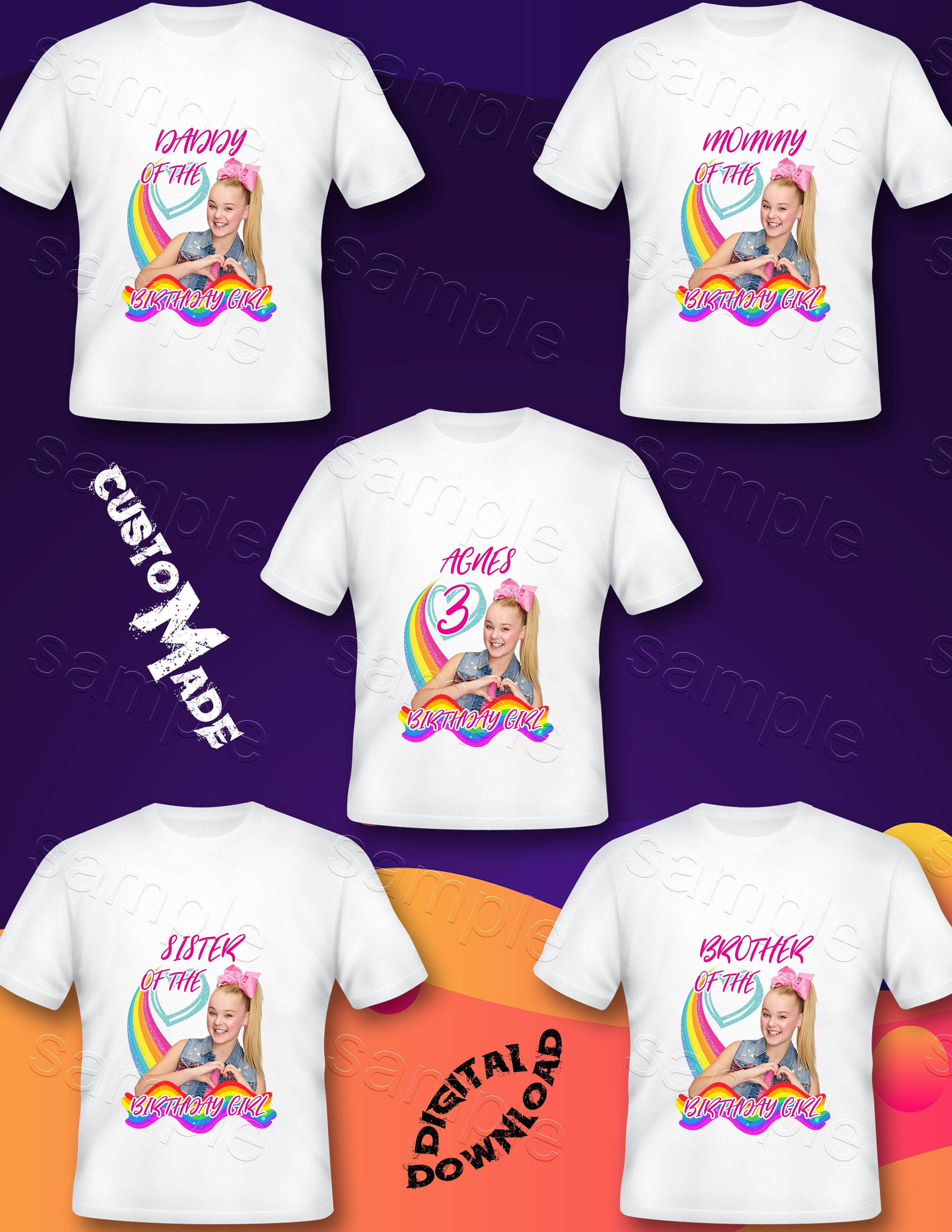 jojo siwa family birthday shirts