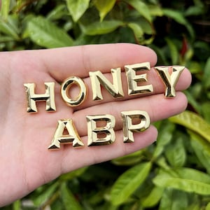 Colgante de letra personalizado relleno de oro de 18 quilates, dijes iniciales del alfabeto para collar, accesorios de joyería, regalo para ella