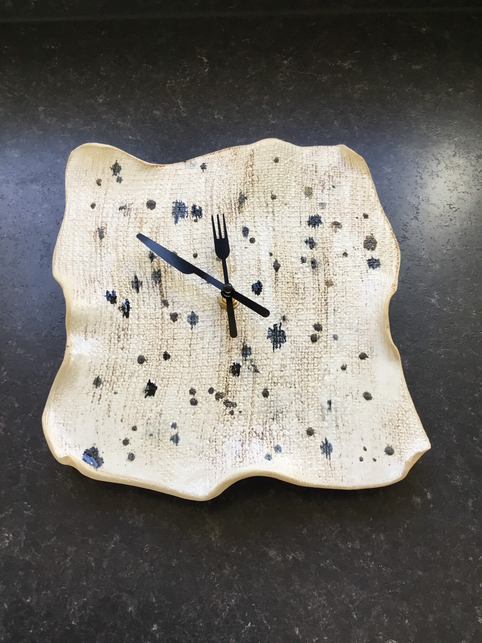 Unusual wall clock kitchen clock gift idea contemporary Etsy