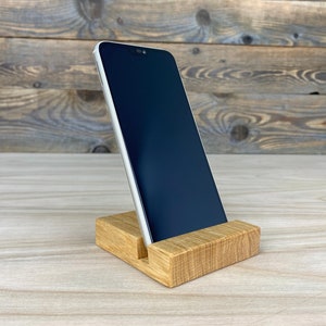 Mobile phone holder for your smartphone, practical holder for desk, home, etc. Smartphone stand