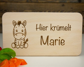 Schneidebrett personalisiert, Frühstücksbrett, Geschenk für Kinder, Geburtstag, Buchenholz, Taufgeschenk, Geschenk Geburt, Weihnachten