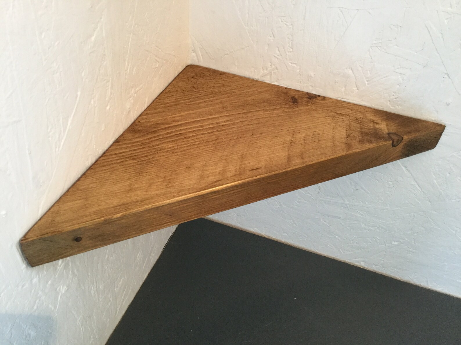 2 Reclaimed Scaffold Board Corner Shelves Wood Pair Shelf Etsy UK