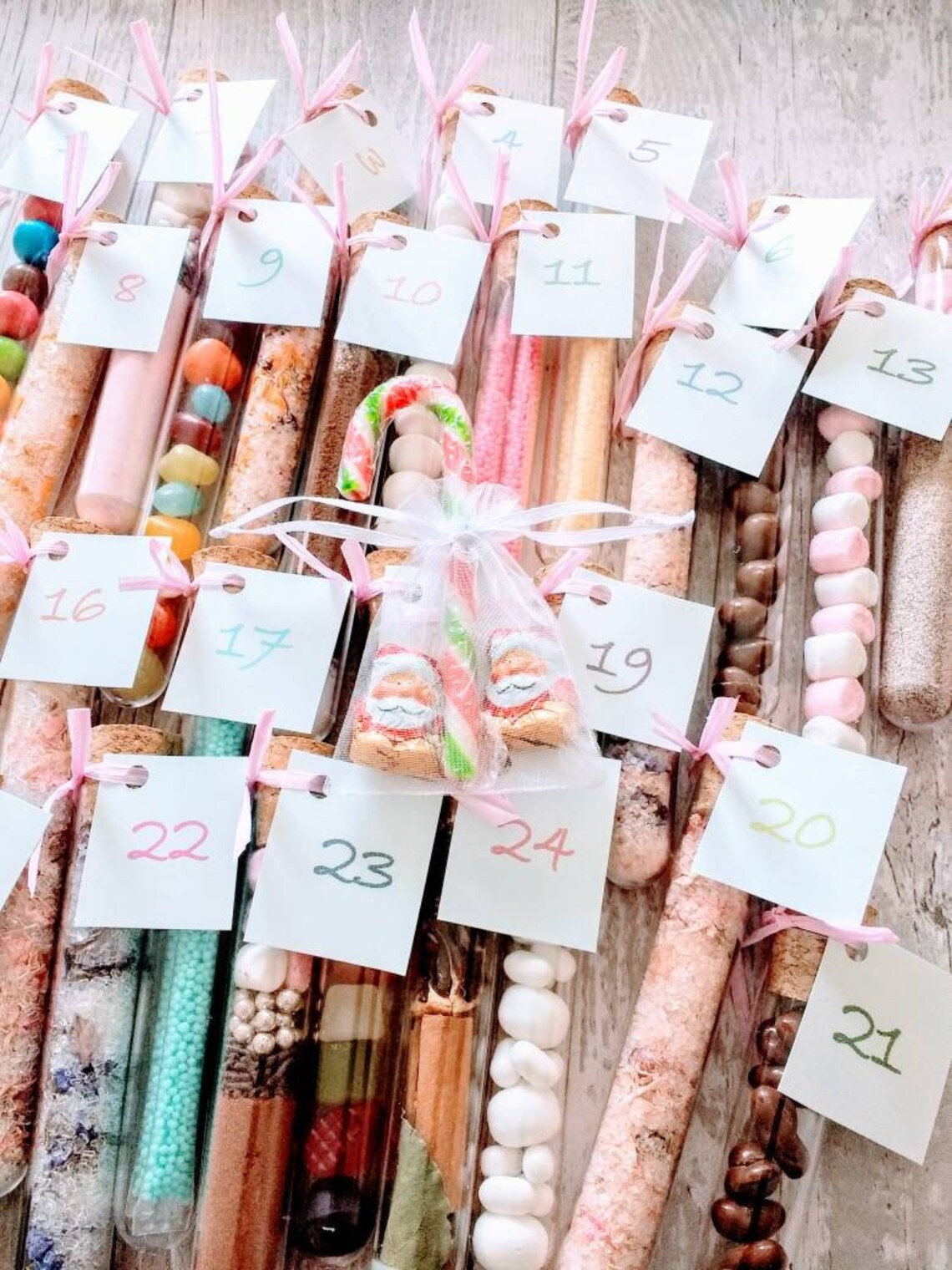 Advent Calendar Set Sweets Chocolates Bath Salts Mulled Etsy