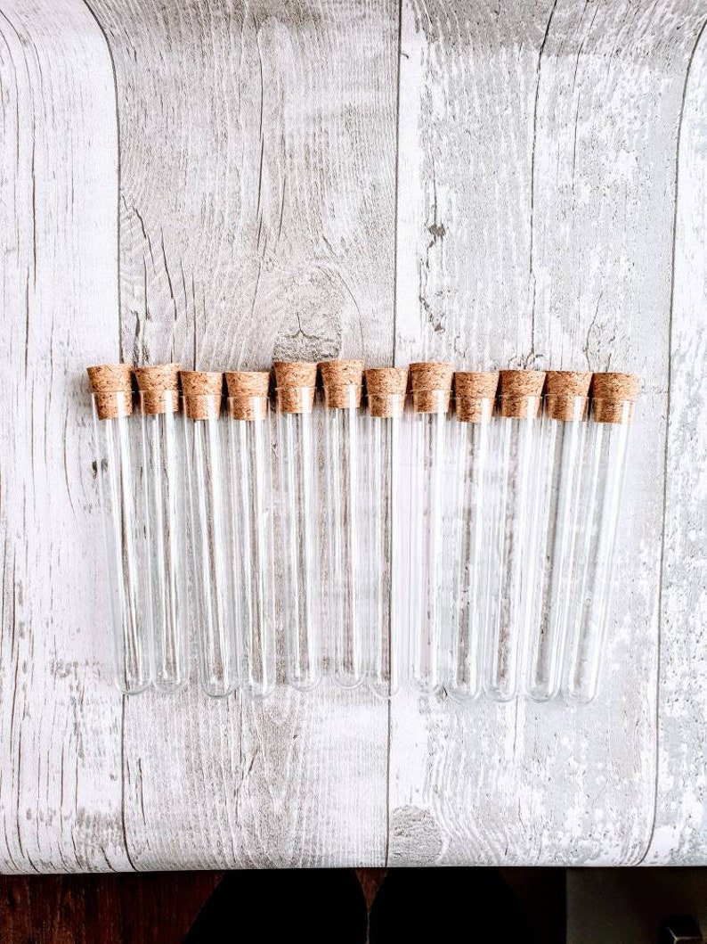 12 Clear Plastic Test Tubes With Cork 150x20mm Test Tube 34 Etsy UK