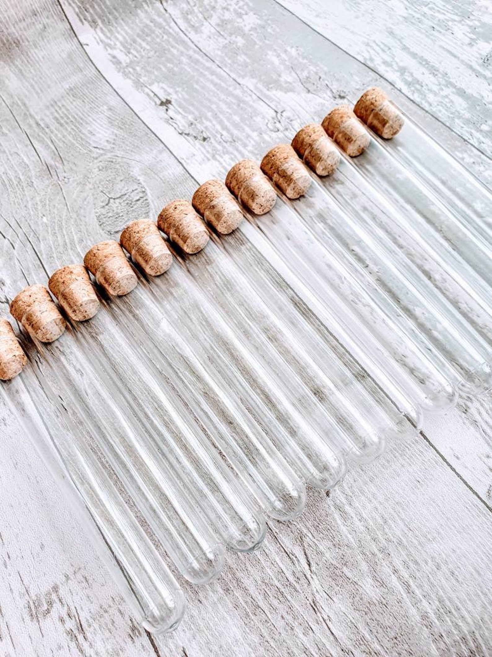 12 Clear Plastic Test Tubes With Cork 150x20mm Test Tube 34 Etsy UK