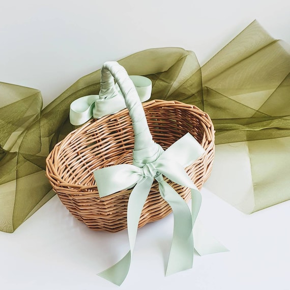 Flower Girl Basket. Bridesmaid Flower Basket. Flower Basket Etsy