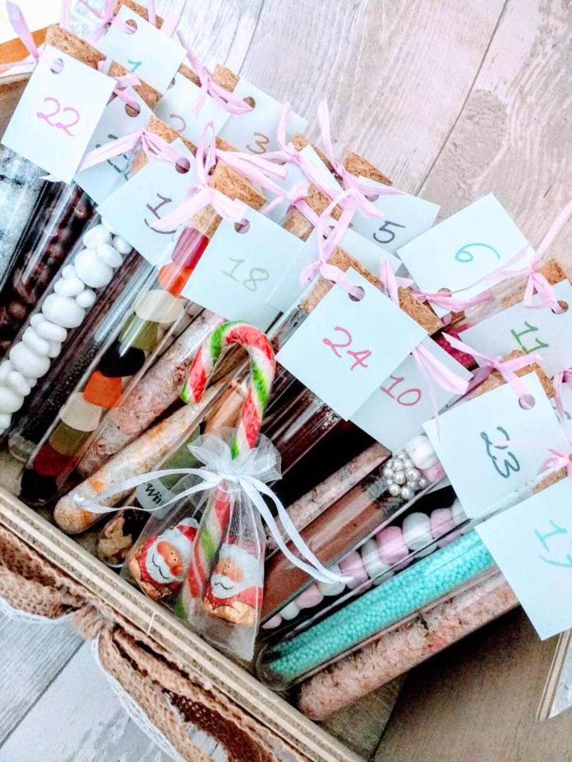 Advent Calendar Set Sweets Chocolates Bath Salts Mulled Etsy