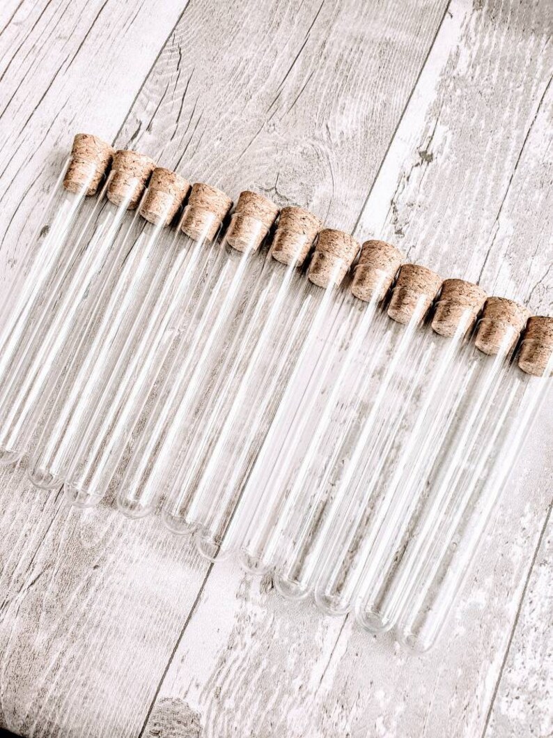 12 Clear Plastic Test Tubes With Cork 150x20mm Test Tube 34 Etsy UK