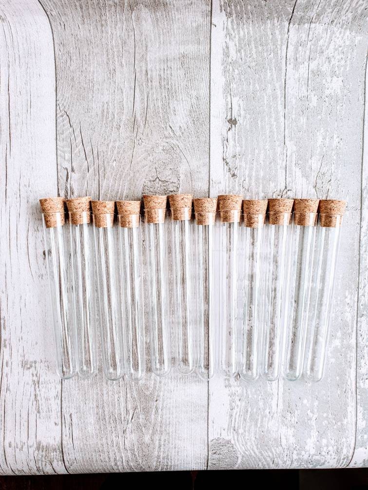 12 Clear Plastic Test Tubes With Cork 150x20mm Test Tube 34 Etsy UK
