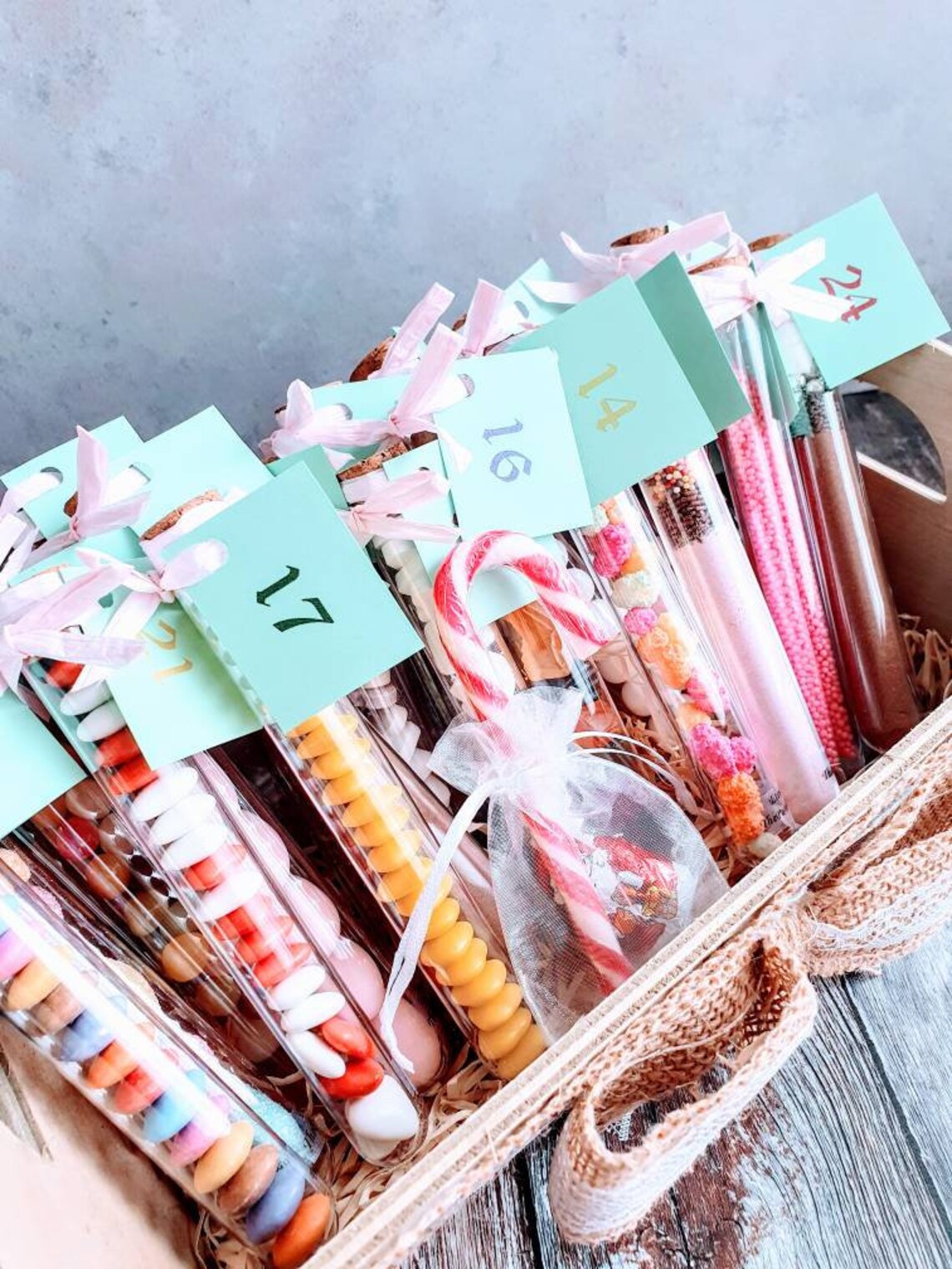 Advent Calendar Set Sweets Chocolates Bath Salts Mulled Etsy