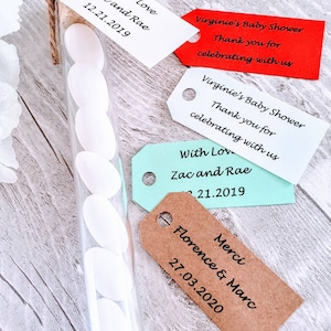 Sugared Almonds Wedding Favour in Tube, Personalised Sugared Almonds Wedding Thank You Gift ...