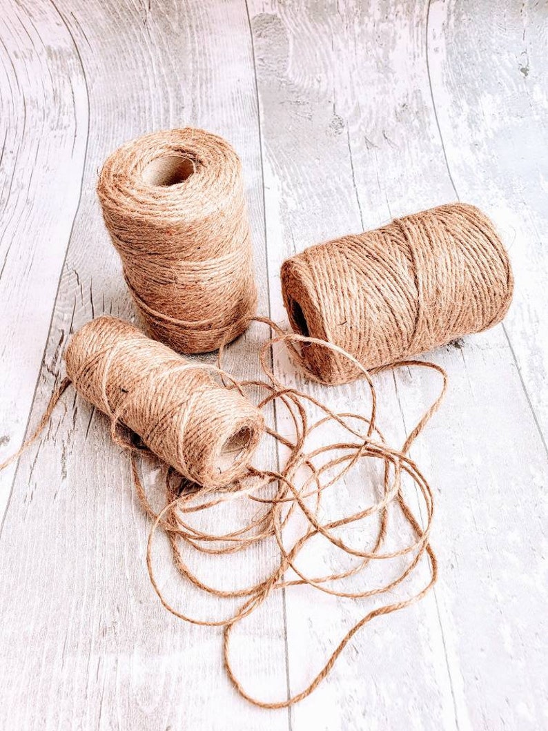 100 Natural Rustic 3ply Jute Twine 20/50/100m Jute Hessian Etsy UK