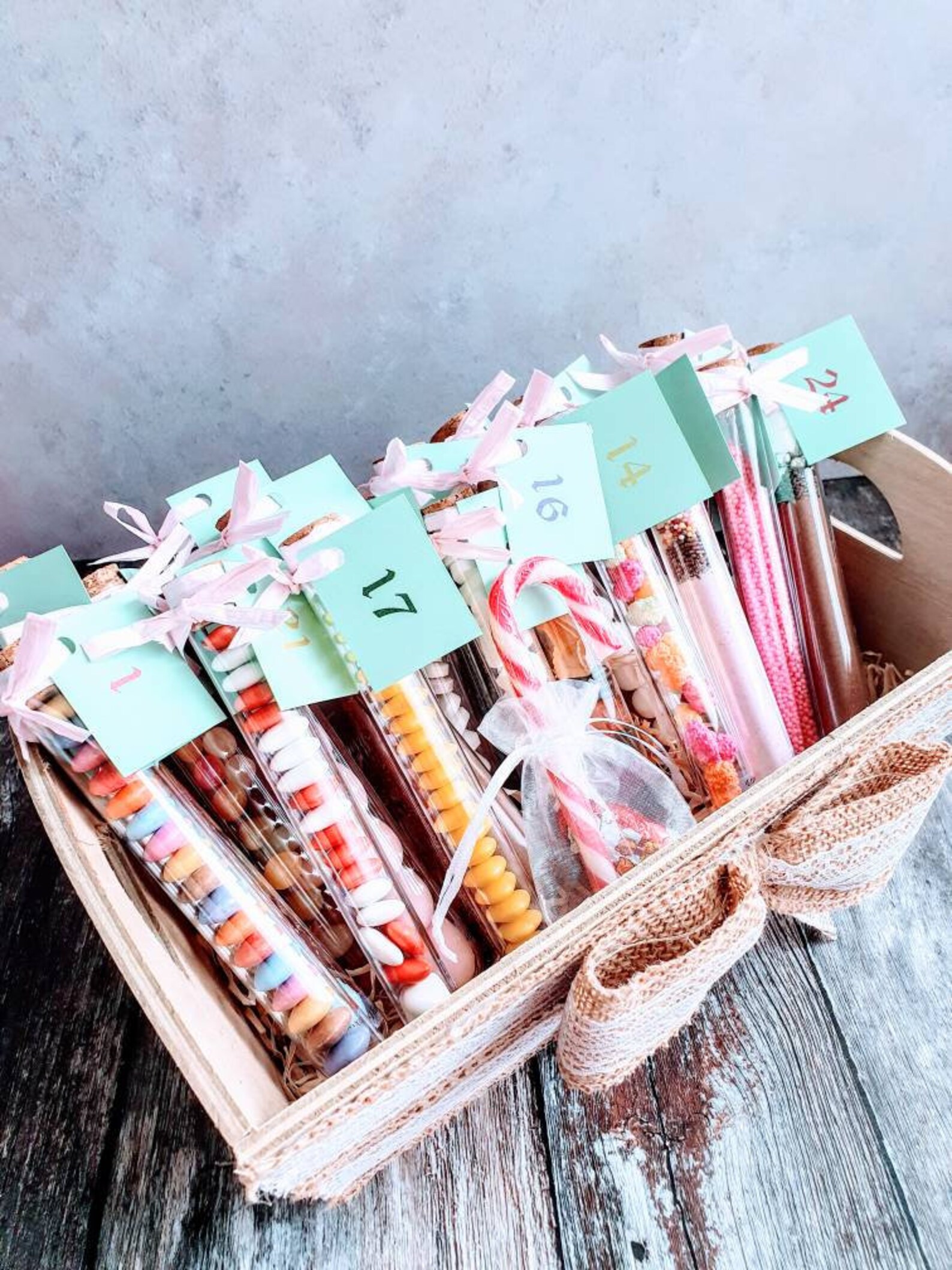Advent Calendar Set Sweets Chocolates Bath Salts Mulled Etsy
