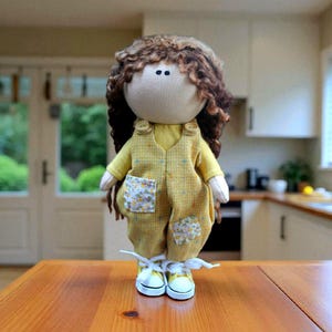 Collectible cloth doll Handmade cloth doll Textile doll collectible doll Tilda textile big doll jointed doll birthday gift textile Tilda dol