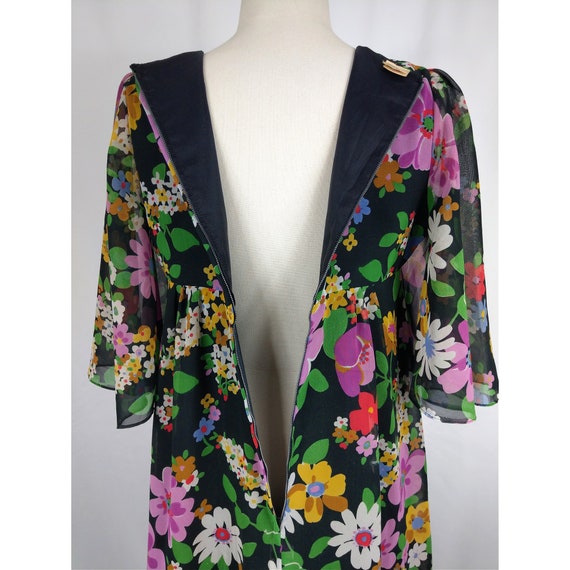 Vintage 70s - Angela Gore Floral Maxi Dress - Ang… - image 7