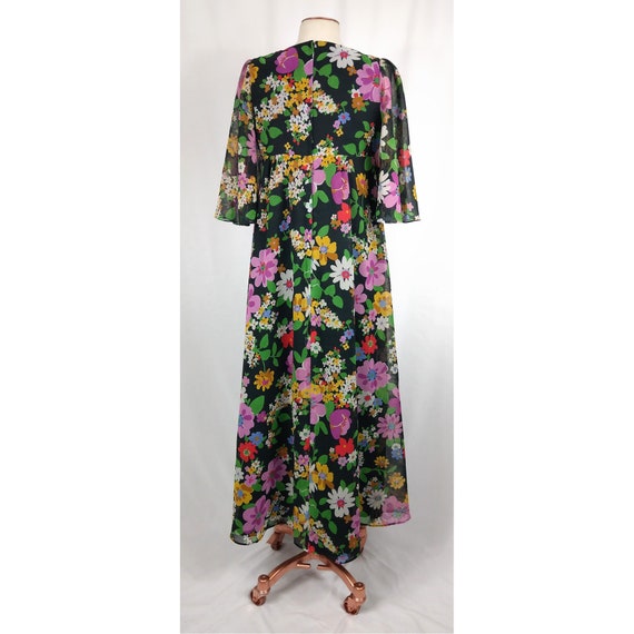 Vintage 70s - Angela Gore Floral Maxi Dress - Ang… - image 6