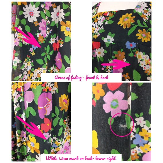 Vintage 70s - Angela Gore Floral Maxi Dress - Ang… - image 10