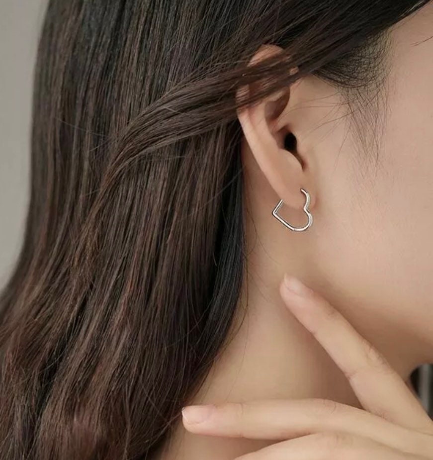 Shop Heart Shaped Hoop Earrings with Embellishments Online | Max UAE