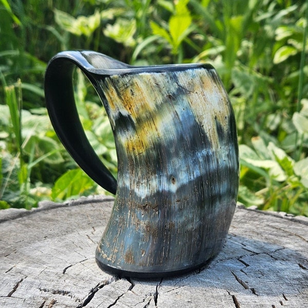 Tazas de café con forma de cuerno para beber, jarra vikinga, seguras y calientes