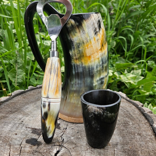 Viking Tankard Drinking Horn Mug Shot Opener Combos