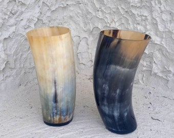 Horn Beaker Mug Cup Glass Drinking Vessel Abbeyhorn made in England 