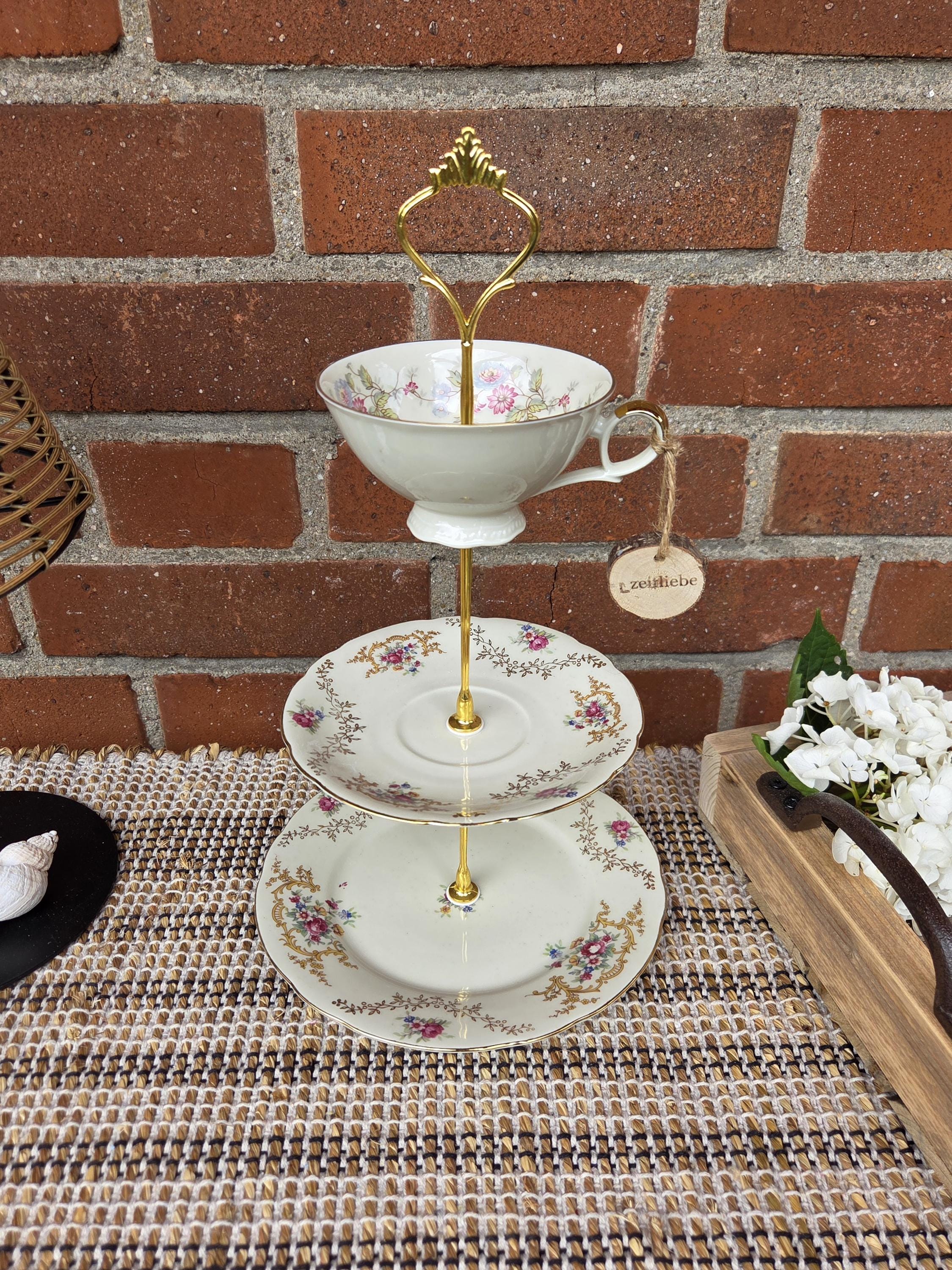 Vintage etagere porzellan