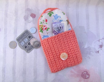 crochet purse / fold purse / coin purse /card purse