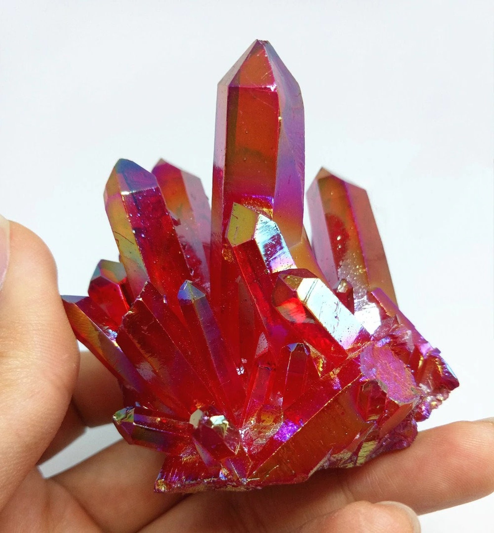 red angel aura quartz red angel aura quartz