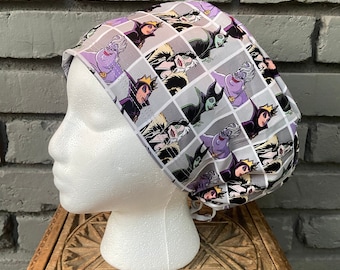 Halloween Scrub Cap, Witch Scrub Cap, Scrub Caps for Women, Scrub Hats, Euro Scrub Cap, Scrub Cap with Buttons, Scrub Hat with Toggle