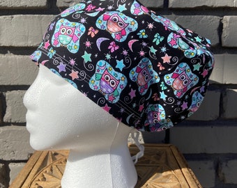 Doctors Hat Rbg Hat With Toggle Star Scrub Hat Scrub Cap Tie Back Scrub Cap Girl Power Scrub Cap HAT172