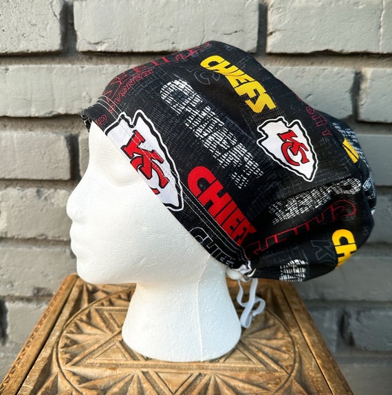 Kansas City Scrub Cap, Surgical Scrub Cap, Scrub Caps for Women, Scrub Hats, Euro Scrub Cap, Scrub Cap with Buttons, Scrub Hat with Toggle