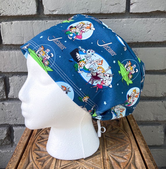 Retro Scrub Cap, Surgical Scrub Cap, Scrub Caps for Women, Scrub Hats, Euro Pixie Toggle Hat