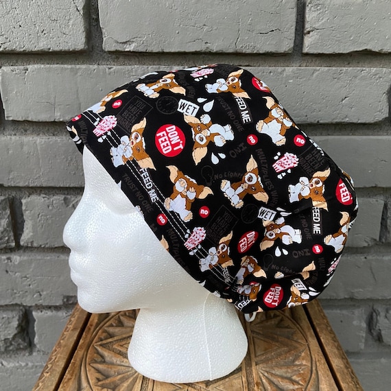 Halloween Scrub Cap, Surgical Scrub Cap, Scrub Caps for Women, Scrub Hats, Euro Scrub Cap, Scrub Cap with Buttons, Scrub Hat with Toggle