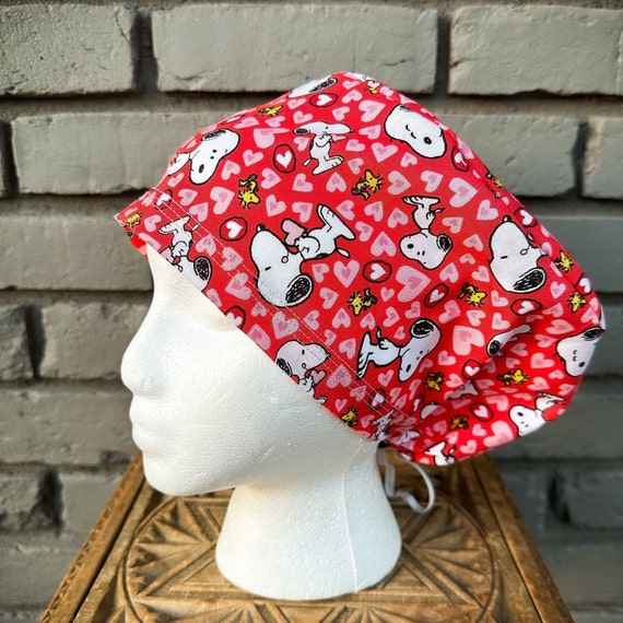 Surgical Scrub Cap, Scrub Caps for Women, Scrub Hats, Euro Scrub Cap, Scrub Cap with Buttons, Scrub Hat with Toggle