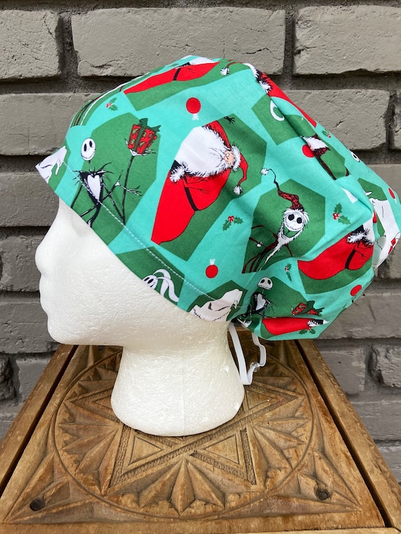 Disney Scrub Cap, Nightmare Before Christmas, Surgical Scrub Cap, Scrub Caps for Women, Scrub Hats, Euro Pixie Toggle Hat