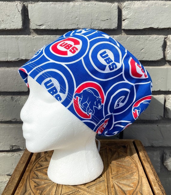 Cub Scrub Cap, Surgical Scrub Cap, Scrub Caps for Women, Scrub Hats, Euro Scrub Cap, Scrub Cap with Buttons, Scrub Hat with Toggle