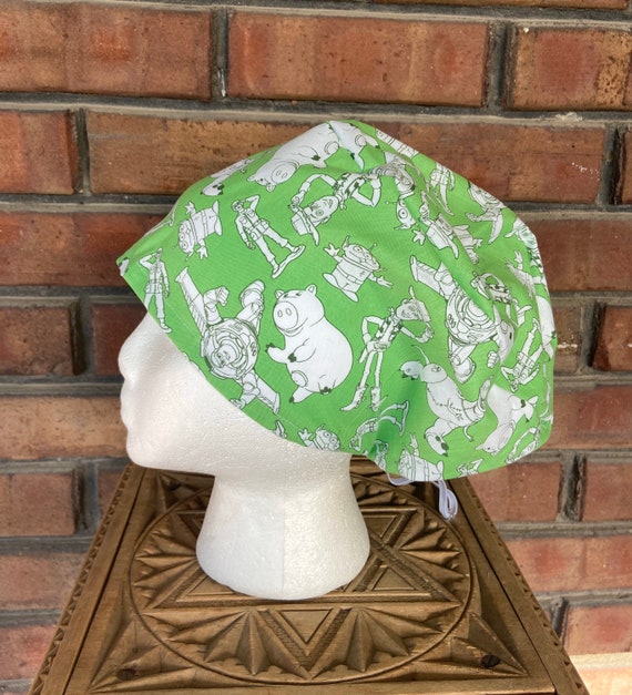 Disney Scrub Cap, Toy Story Scrub Cap, Buzz Lightyear, Surgical Scrub Cap, Scrub Caps for Women, Scrub Hats, Euro Pixie Toggle Hat