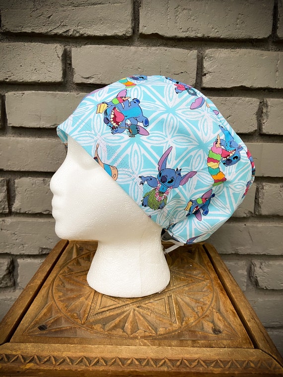 Disney Scrub Cap, Lilo and Stitch, Lilo, Stitch, Surgical Scrub Cap, Scrub Caps for Women, Scrub Hats, Euro Pixie Toggle Hat