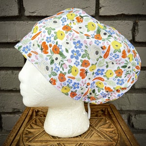 Easter Scrub Cap, Surgical Scrub Cap, Scrub Cap for Woman, Scrub Hats, Euro Scrub Cap for Woman with Toggle