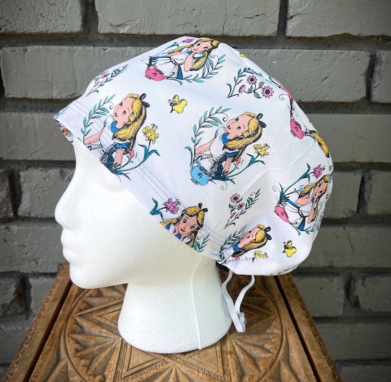 Women’s Scrub Cap, Scrub Cap, Scrub Caps for Women, Scrub Hats, Euro Scrub Cap, Scrub Cap with Buttons, Scrub Hat with Toggle