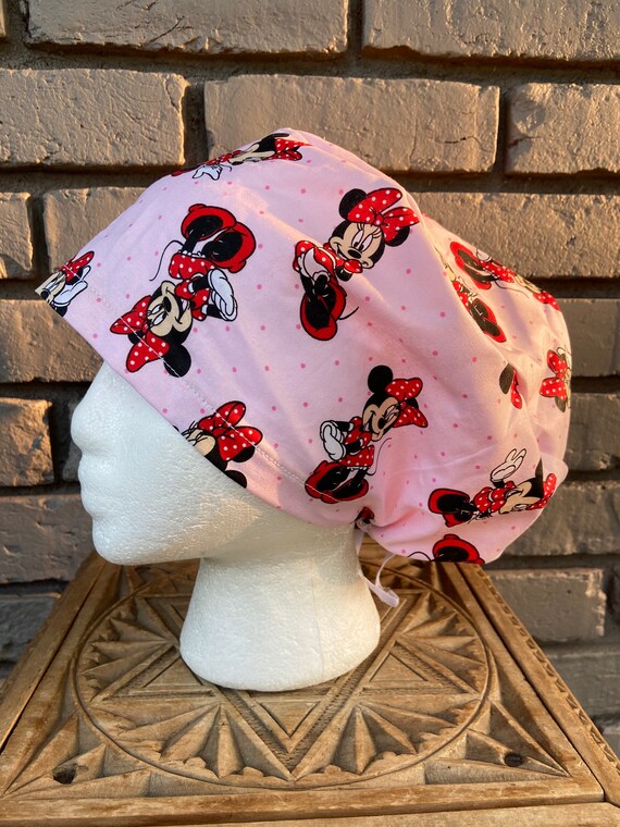 Disney Scrub Cap, Minnie Mouse, Surgical Scrub Cap, Scrub Caps for Women, Scrub Hats, Euro Pixie Toggle Hat