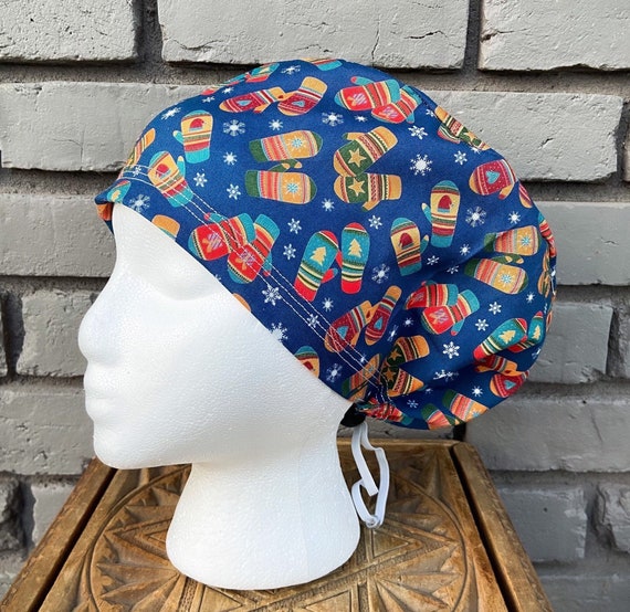 Winter Scrub Cap, Mitten Scrub Cap, Surgical Scrub Cap, Scrub Caps for Women, Scrub Hats, Euro Pixie Toggle Hat