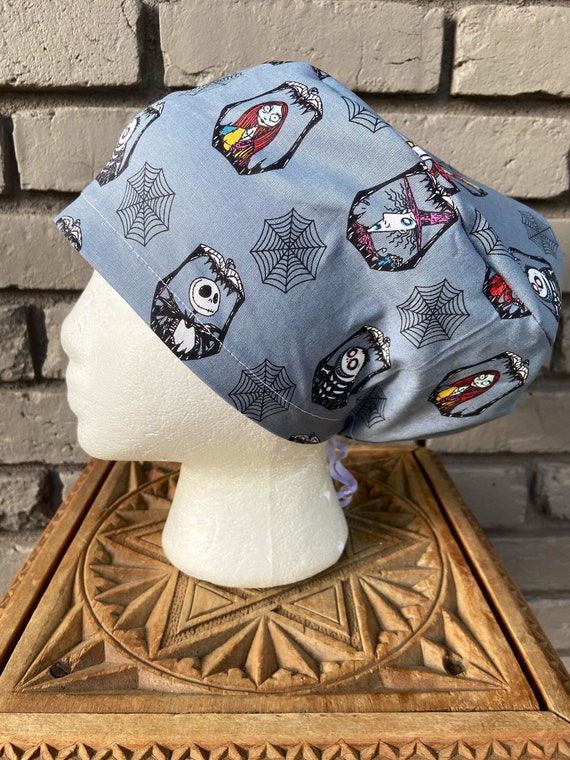 Disney Scrub Cap, Nightmare Before Christmas, Surgical Scrub Cap, Scrub Caps for Women, Scrub Hats, Euro Pixie Toggle Hat